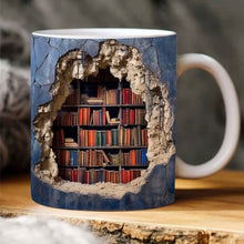 Laden Sie das Bild in den Galerie-Viewer, 3D-Bücherregal-Tasse