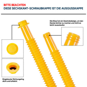 Verbesserter Ersatz-Benzinkanisterausgießer mit flexibler Düse