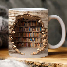 Laden Sie das Bild in den Galerie-Viewer, 3D-Bücherregal-Tasse