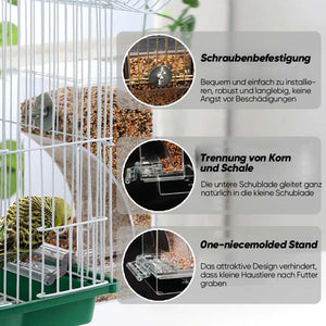 Automatischer, auslaufsicherer Vogelfutterspender