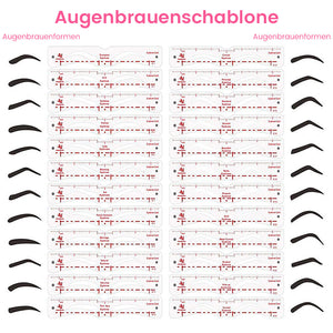 Augenbrauenschablonen-Set aus Silikon