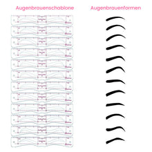 Laden Sie das Bild in den Galerie-Viewer, Augenbrauenschablonen-Set aus Silikon