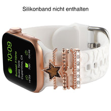 Laden Sie das Bild in den Galerie-Viewer, Apple Watch Band mit Metallbesatz