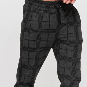 3D-Digital-Plaid-Hose für Herren