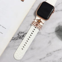 Laden Sie das Bild in den Galerie-Viewer, Apple Watch Band mit Metallbesatz