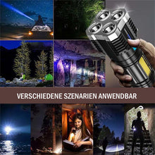 Laden Sie das Bild in den Galerie-Viewer, Multifunktionale LED-Taschenlampe mit starkem Licht