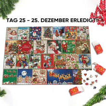 Laden Sie das Bild in den Galerie-Viewer, Weihnachts-Adventskalender-Puzzle 1000teilig