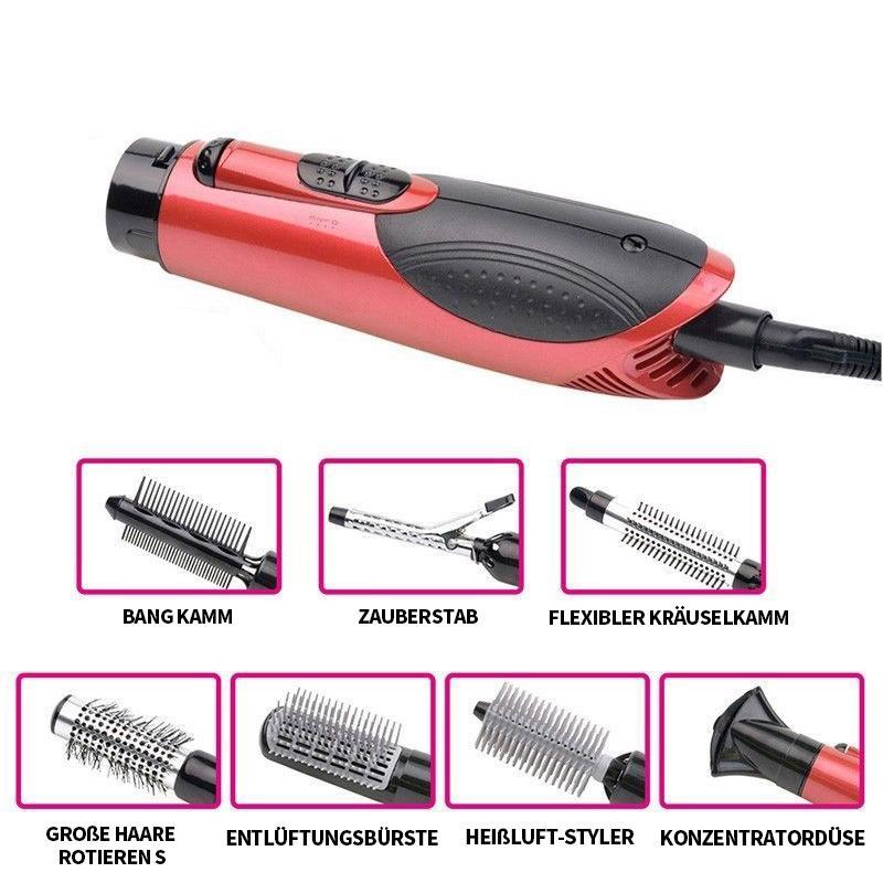 7in1 Professionelle multifunktionale Styling-Tools Breite Bürste Haartrockner Glätteisen Kamm Clip Pipe Roller Brush