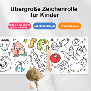 🎨Schneidbare Zeichenrolle für Kinder🎁