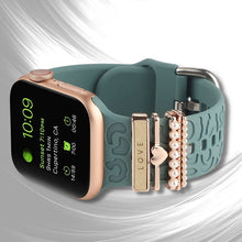 Laden Sie das Bild in den Galerie-Viewer, Apple Watch Band mit Metallbesatz