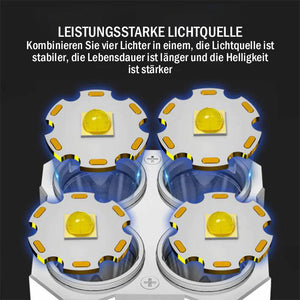 Multifunktionale LED-Taschenlampe mit starkem Licht