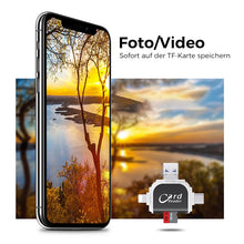 Laden Sie das Bild in den Galerie-Viewer, 4-in-1-Universal-SD-TF-Kartenleser mit mehreren Anschlüssen