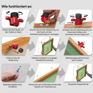 Messender schraubenloser Wandbohrsucher mit Libelle