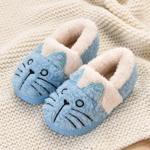 Süße Katzen Plüsch Slippers für Kinder