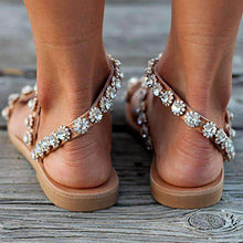 Laden Sie das Bild in den Galerie-Viewer, Sommer Diamant Blume Sandalen