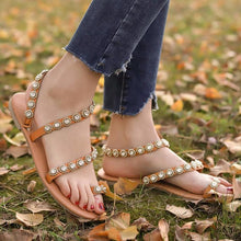 Laden Sie das Bild in den Galerie-Viewer, Sommer Diamant Blume Sandalen