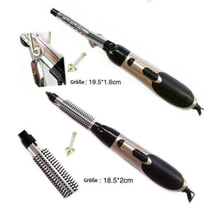 7in1 Professionelle multifunktionale Styling-Tools Breite Bürste Haartrockner Glätteisen Kamm Clip Pipe Roller Brush