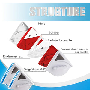 Doppelseitiger magnetischer Fensterreiniger