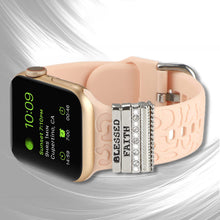 Laden Sie das Bild in den Galerie-Viewer, Apple Watch Band mit Metallbesatz