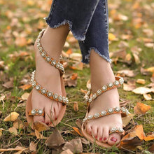 Laden Sie das Bild in den Galerie-Viewer, Sommer Diamant Blume Sandalen