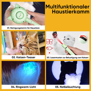 Einziehbarer Katzenkamm für Haustiere