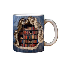 Laden Sie das Bild in den Galerie-Viewer, 3D-Bücherregal-Tasse