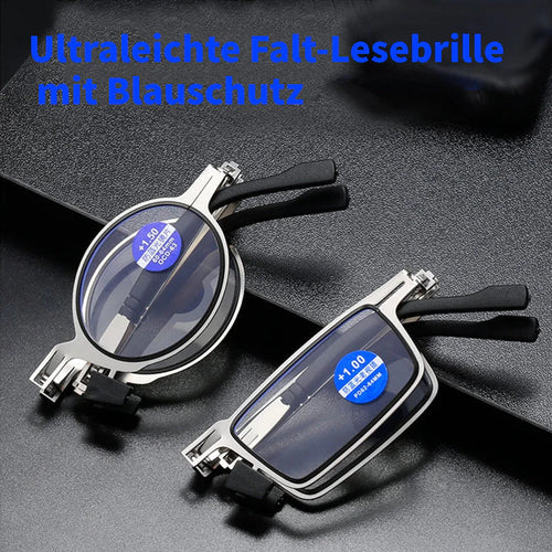 Ultraleichte Falt-Lesebrille mit Blauschutz